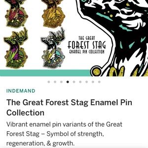 Great Forest Stag Limited Ed. Enamel Lapel Pins